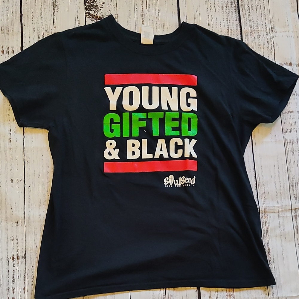 Gildan SoulSeed Black. Young Gifted and Black.